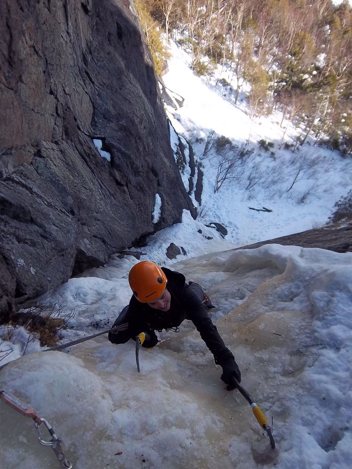 Adirondacks Avalanche Lake Ice Climbing Conditions Report 030913