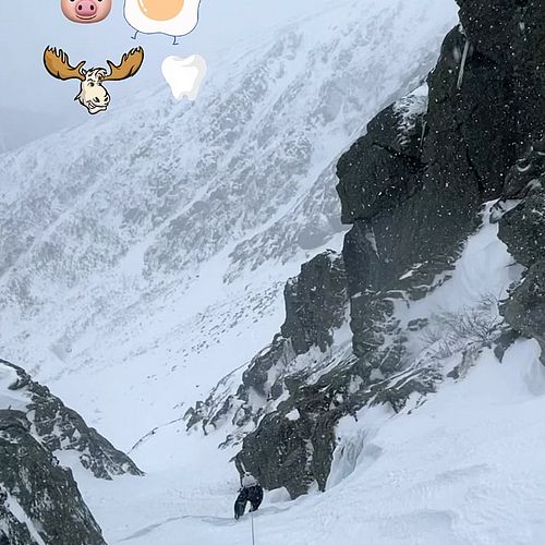 He’ll eat Ham n’ Eggs for lunch…
Up Damnation, down Yale, then Cloudwalker. It some challenging conditions. Finishing at...